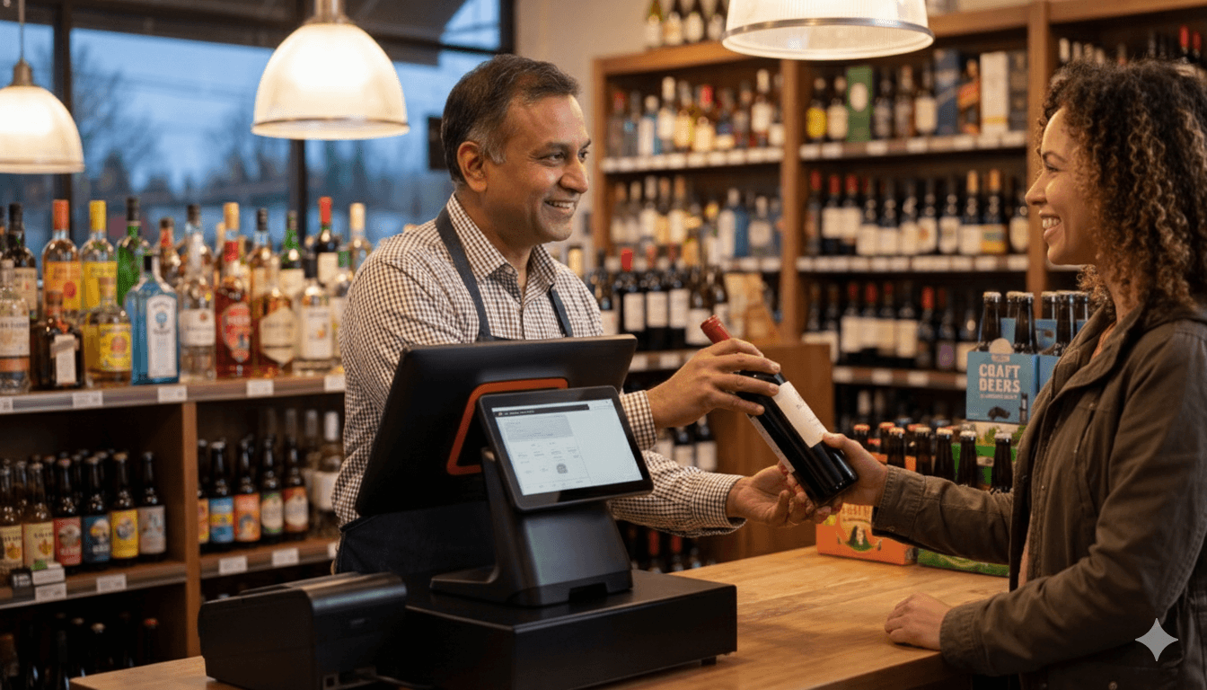 Store owner using Nightcap POS