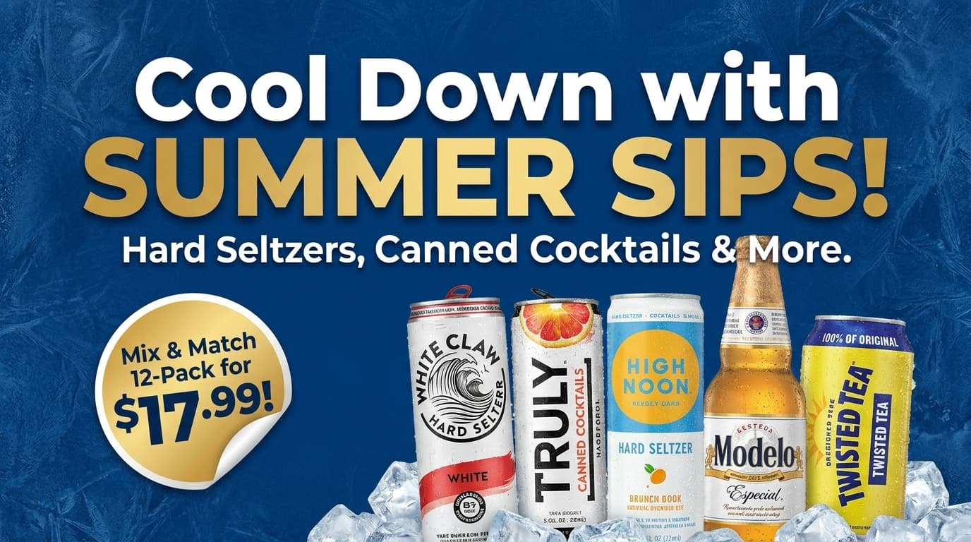 In-store promo: hard seltzers and canned cocktails
