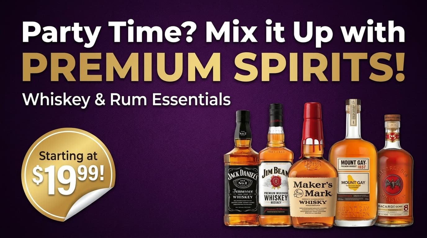 In-store promo: premium spirits sale