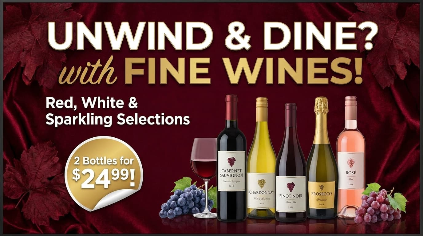 In-store promo: fine wines